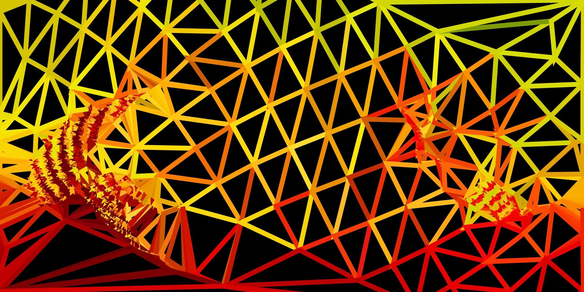 Light green, red vector geometric polygonal design.