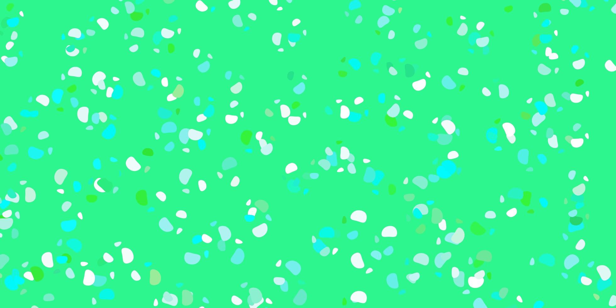 Light green vector backdrop with chaotic shapes.