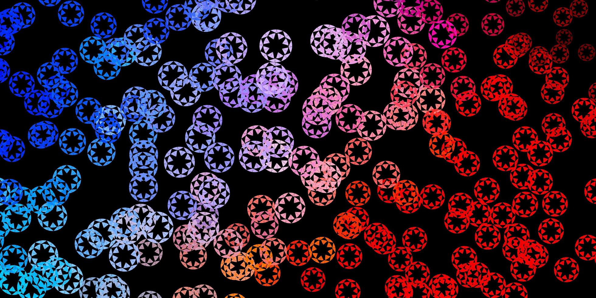 Dark blue, red vector texture with disks.