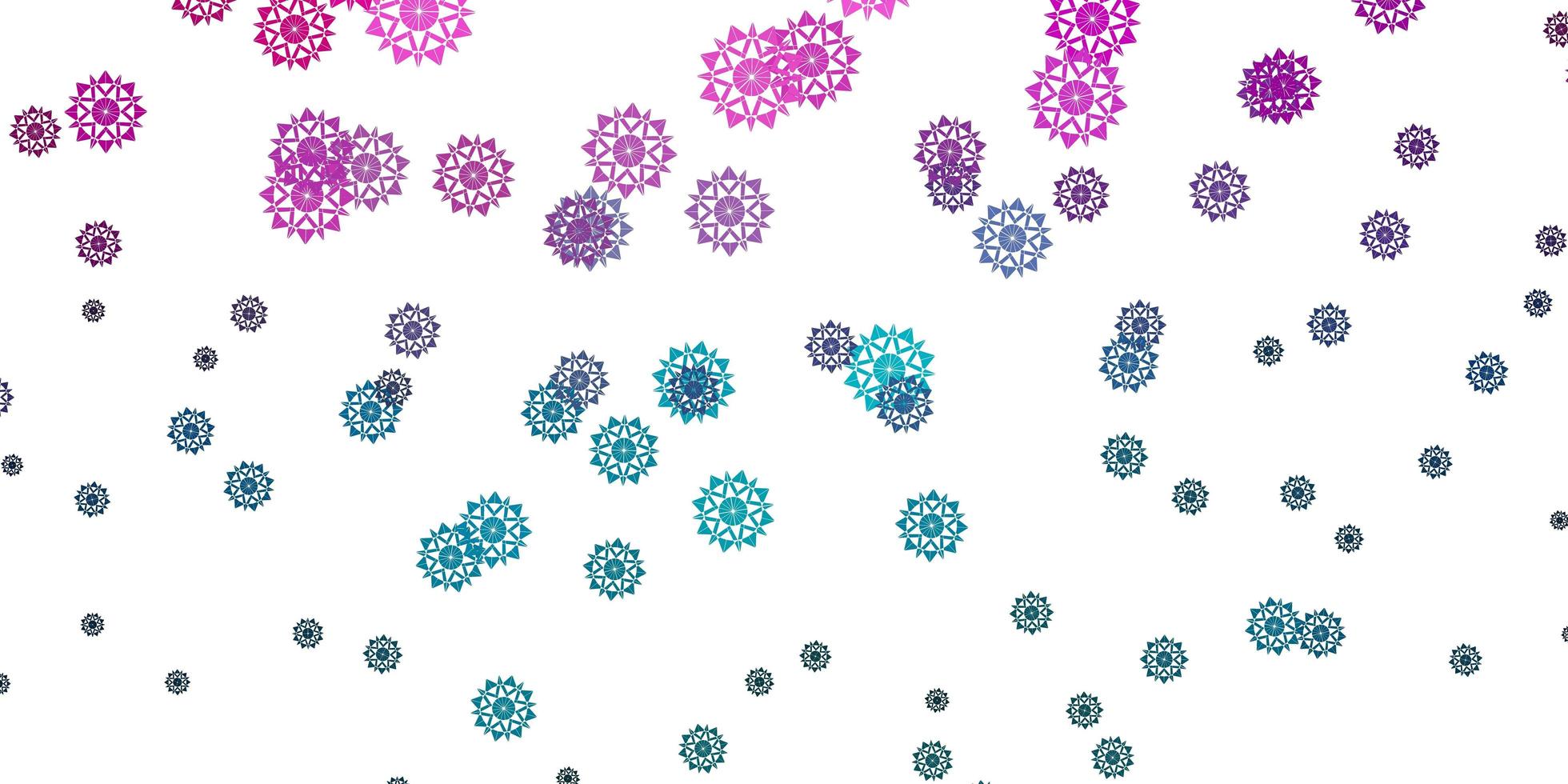 Light Blue, Red vector layout with beautiful snowflakes.