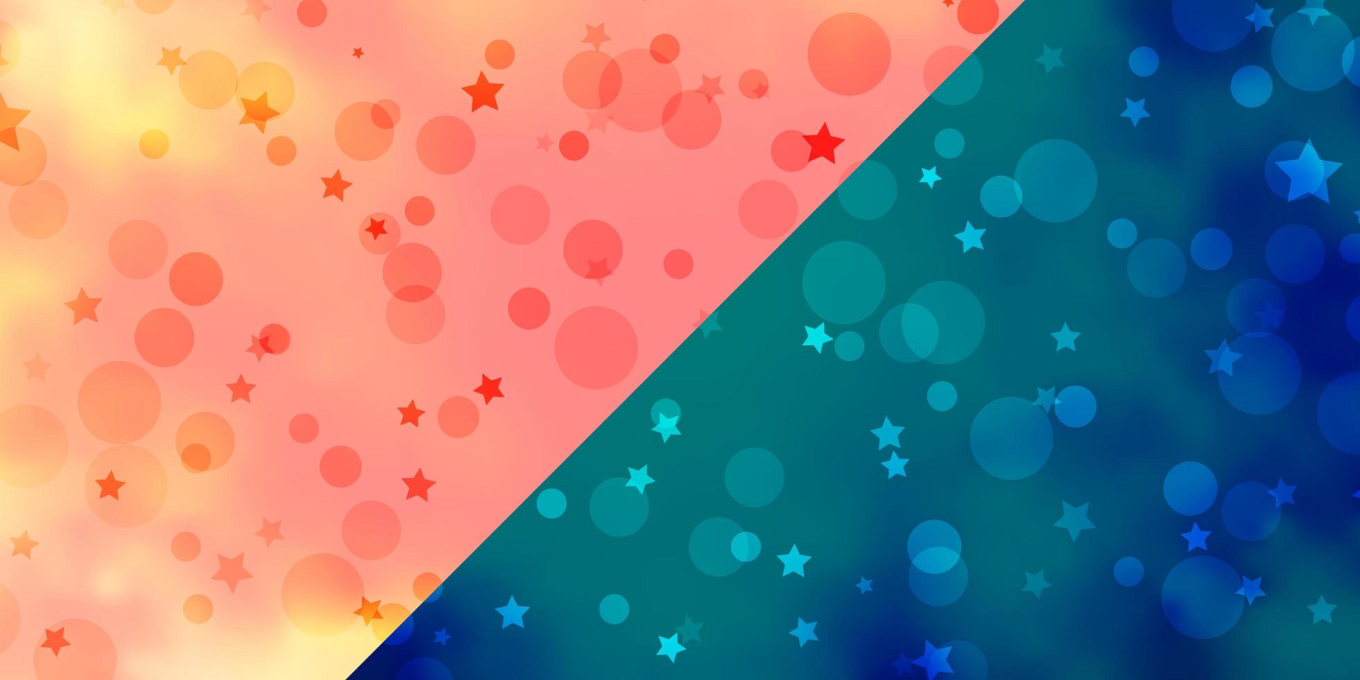 Vector backdrop with circles, stars.