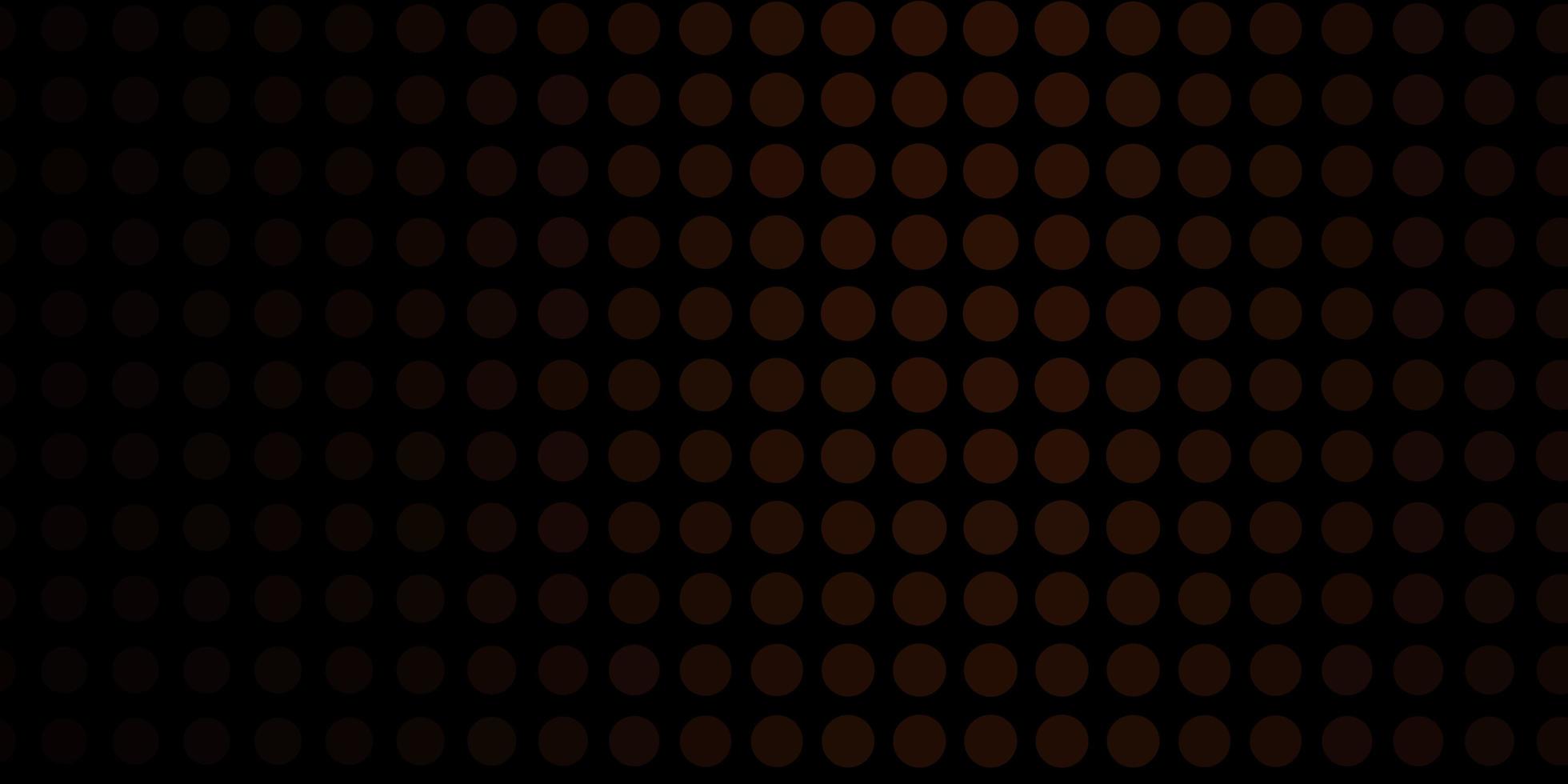 Fondo de vector marrón oscuro con círculos.