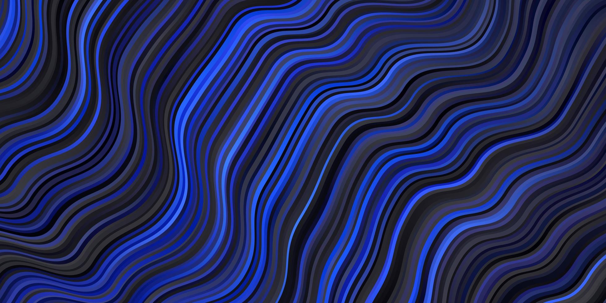 Fondo de vector azul oscuro con líneas dobladas