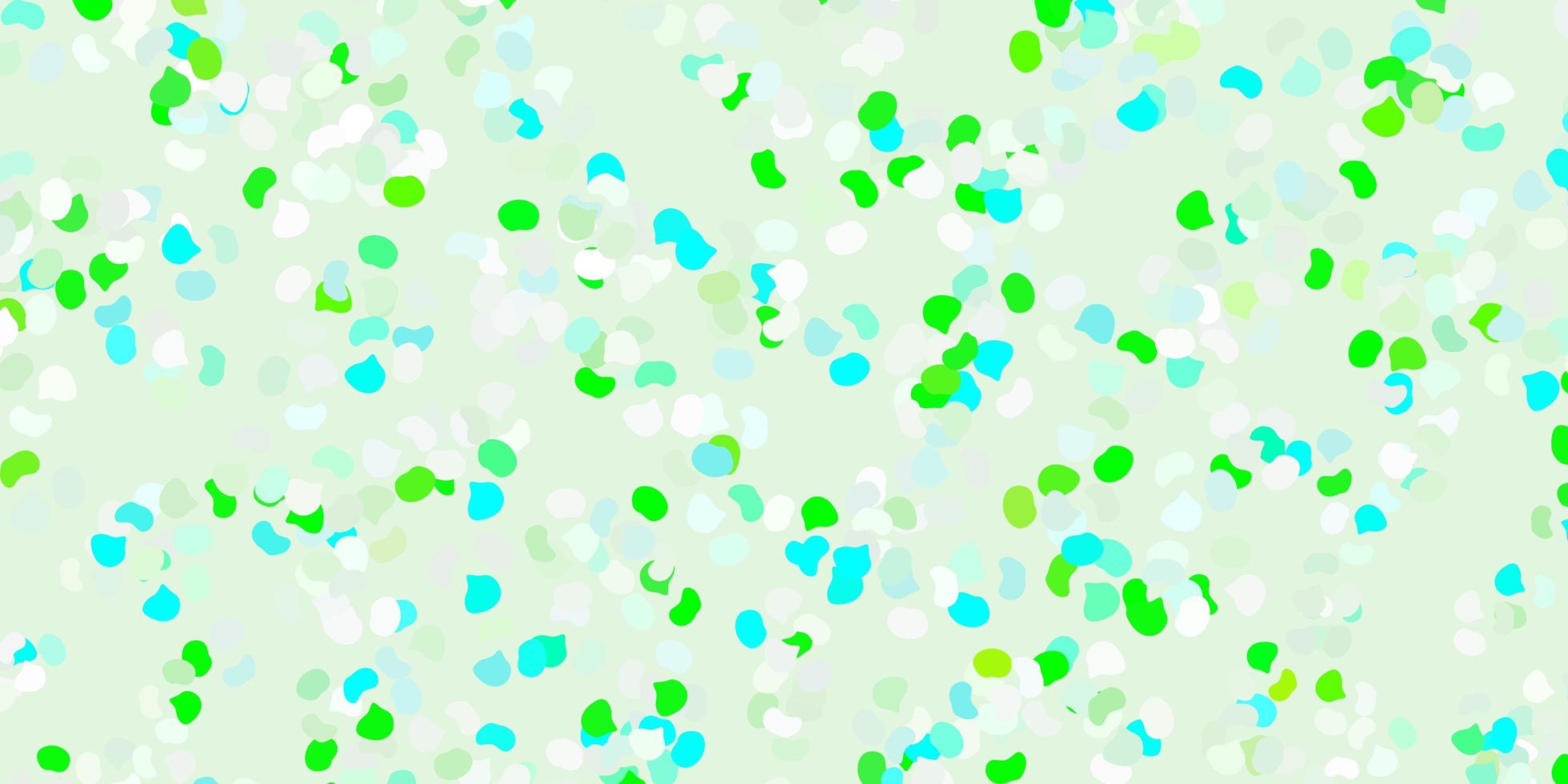 Light green vector backdrop with chaotic shapes.