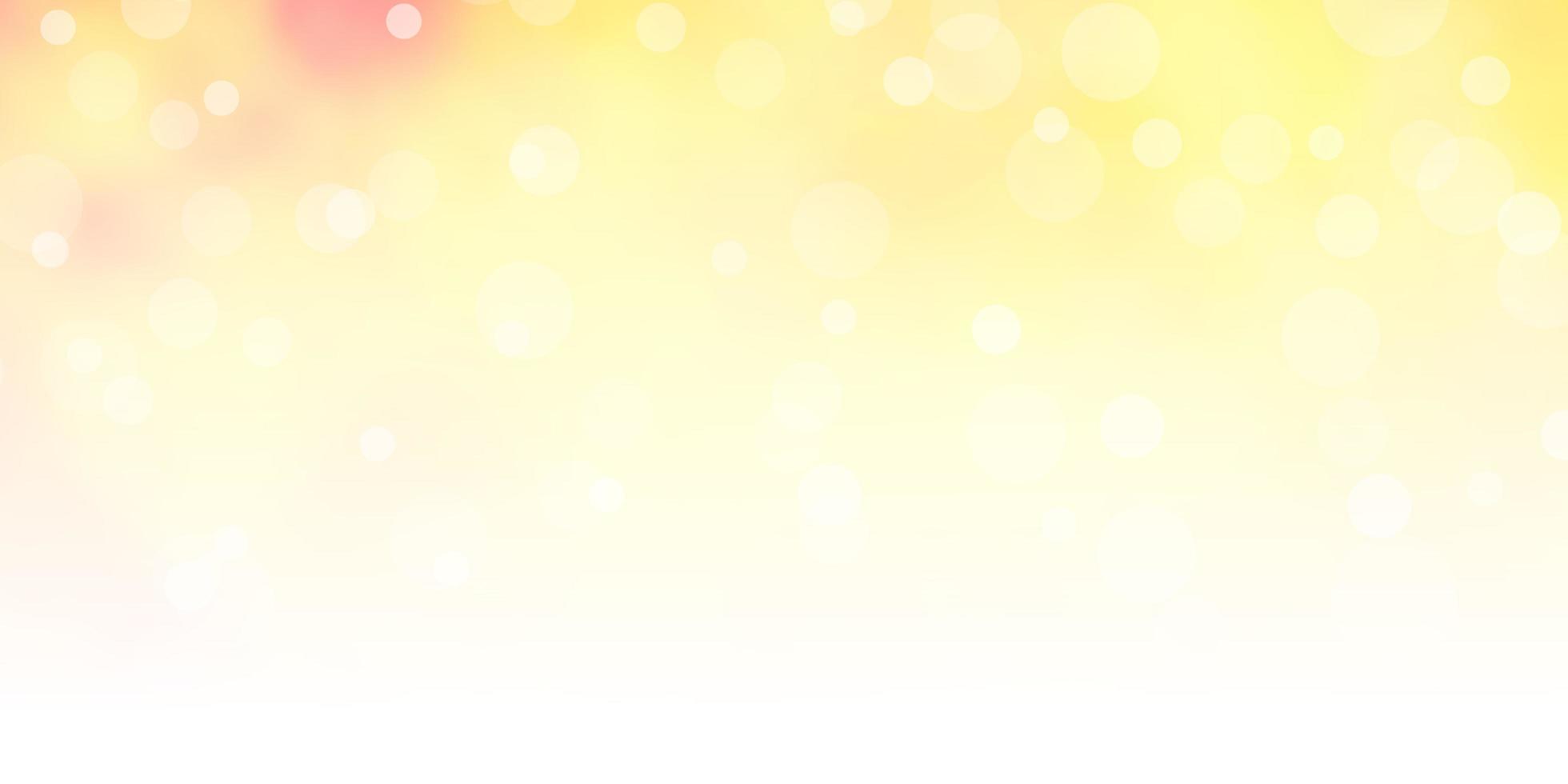 Light Yellow vector background with circles.
