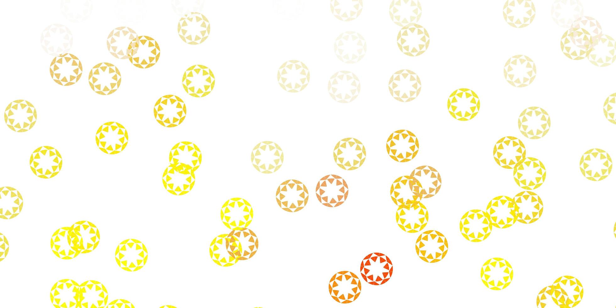 Light yellow vector background with spots.