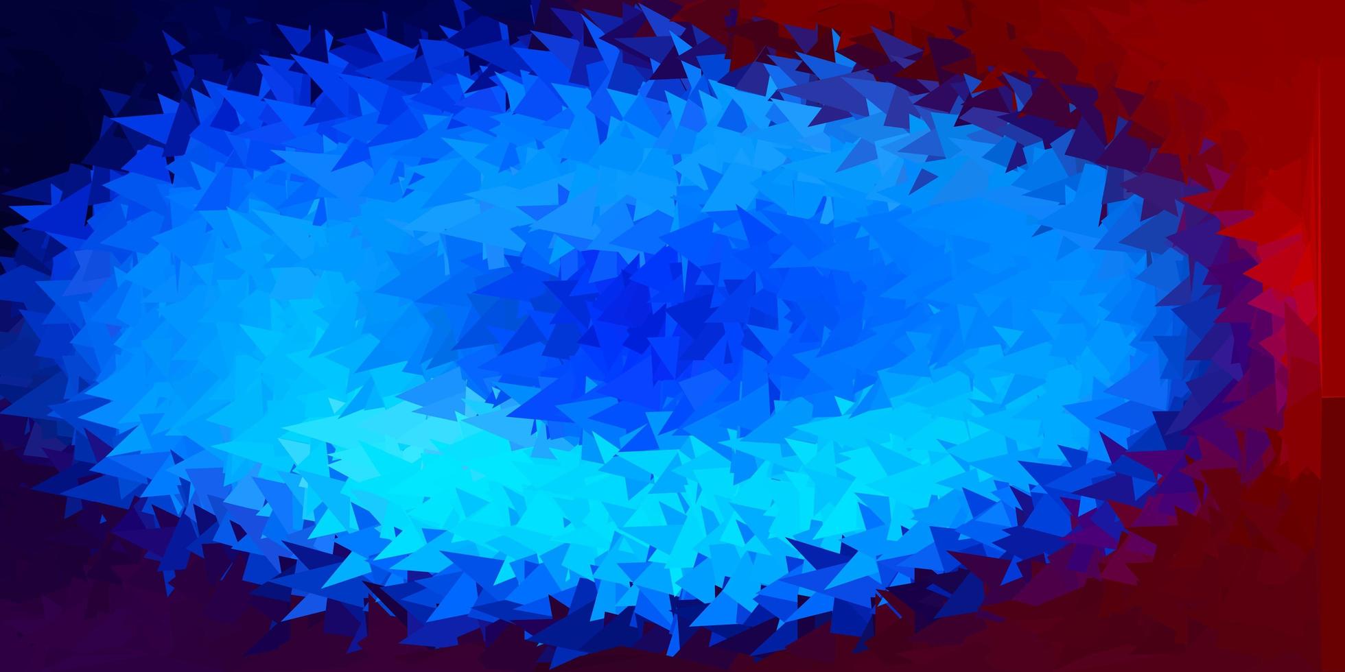 Light blue, red vector gradient polygon texture.