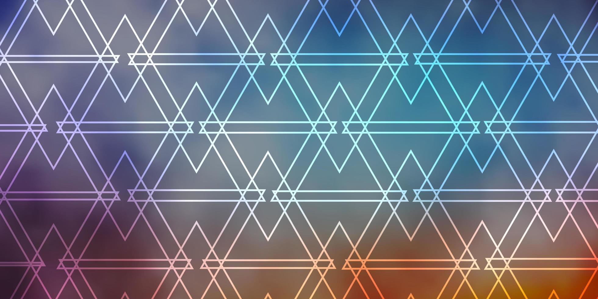Light Blue, Red vector template with lines, triangles.