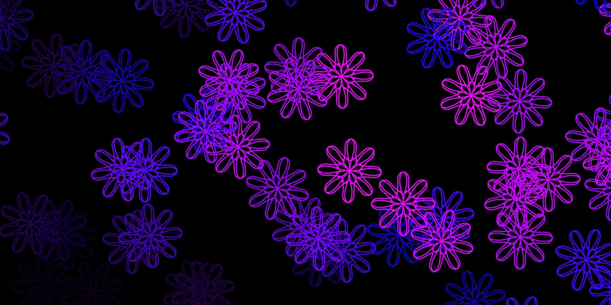 Dark Purple, Pink vector backdrop with chaotic shapes.