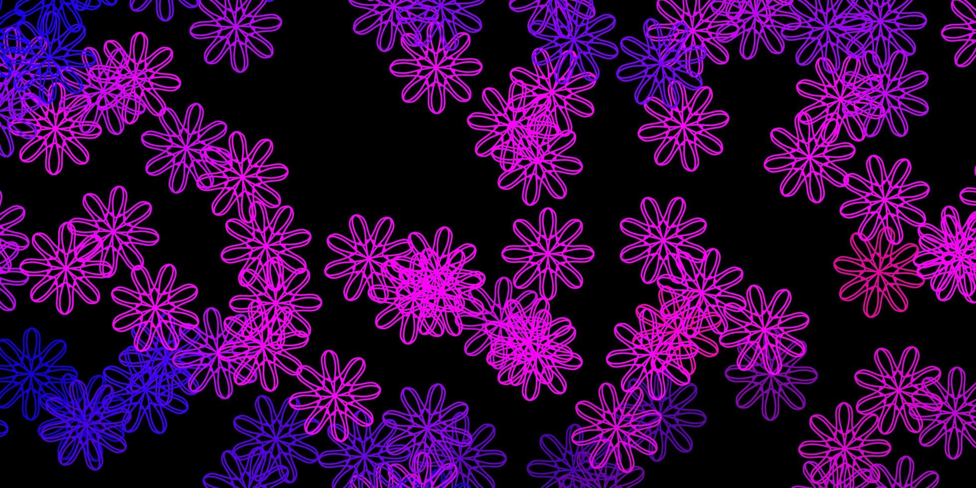 Dark Purple, Pink vector background with random forms.