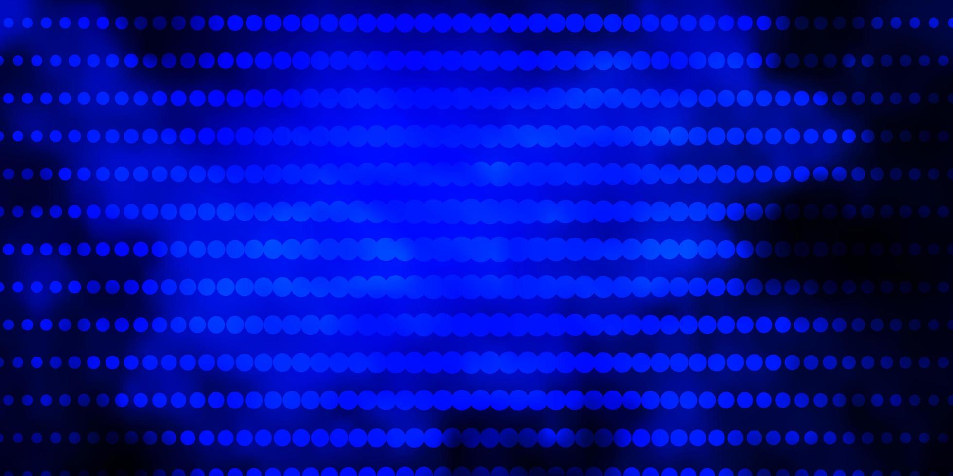 Dark BLUE vector backdrop with circles