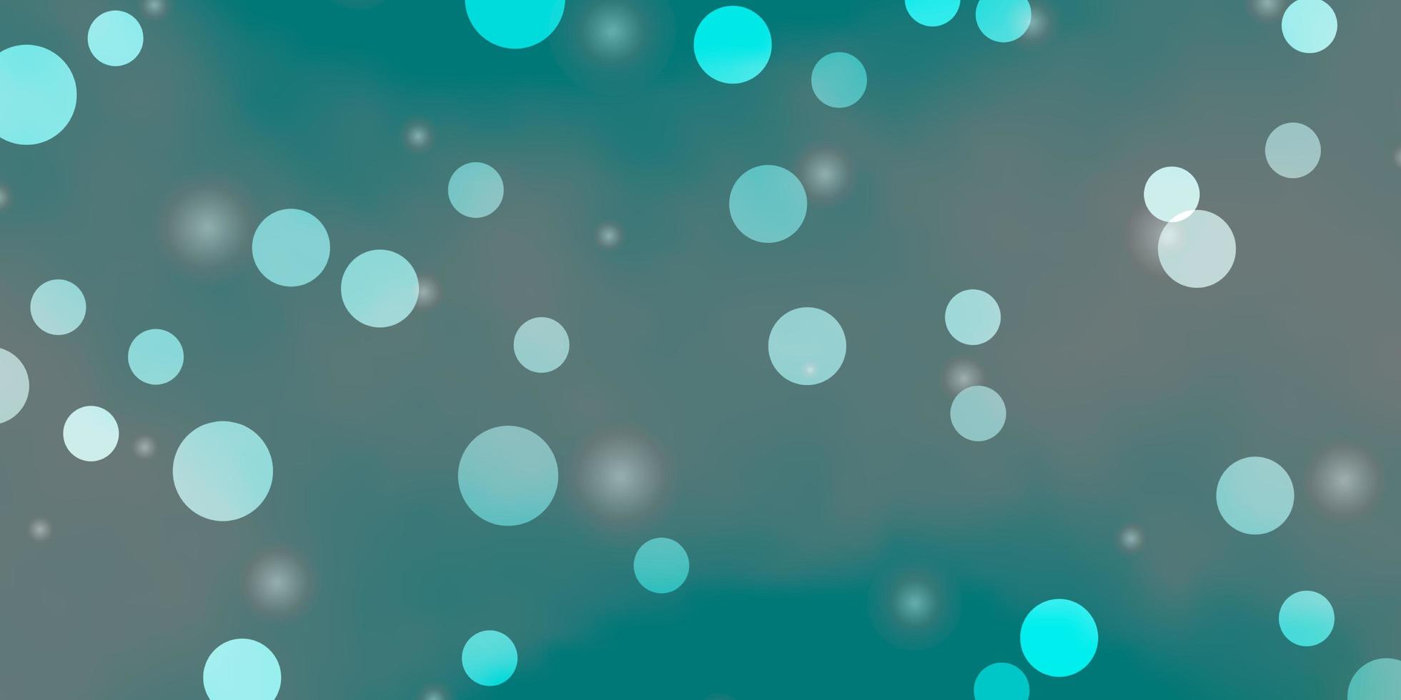 Light Green vector template with circles, stars.