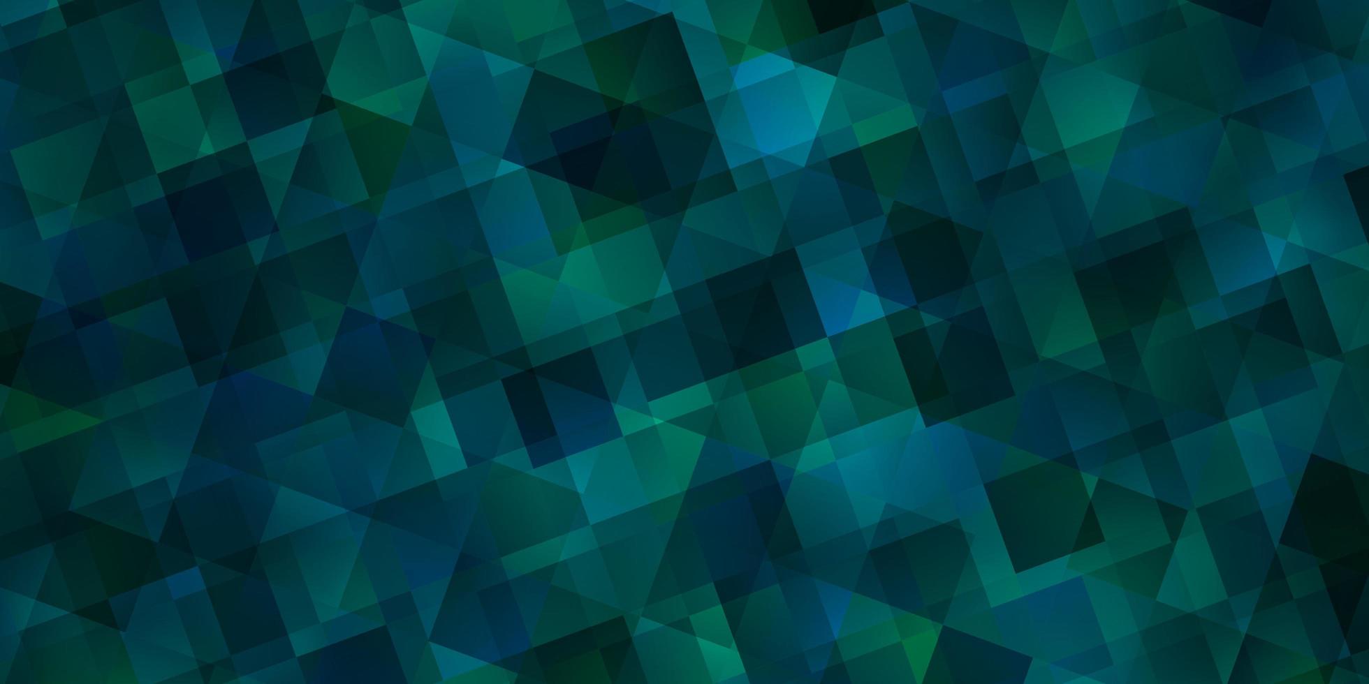 textura de vector verde claro con estilo triangular.