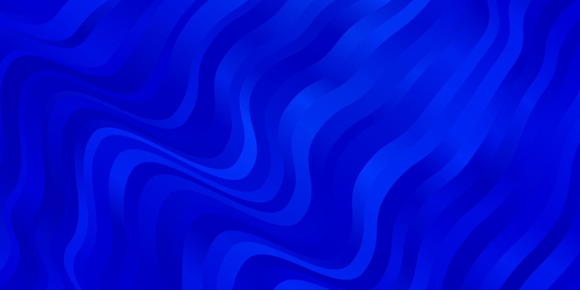 Fondo de vector azul claro con curvas.