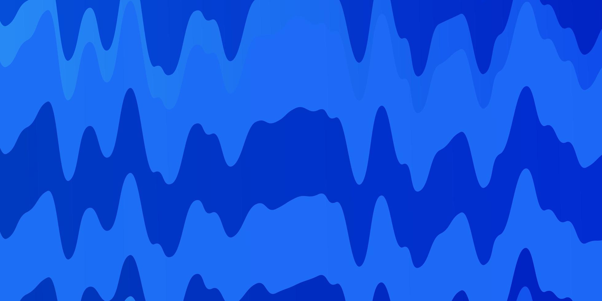 Light BLUE vector background with curves.