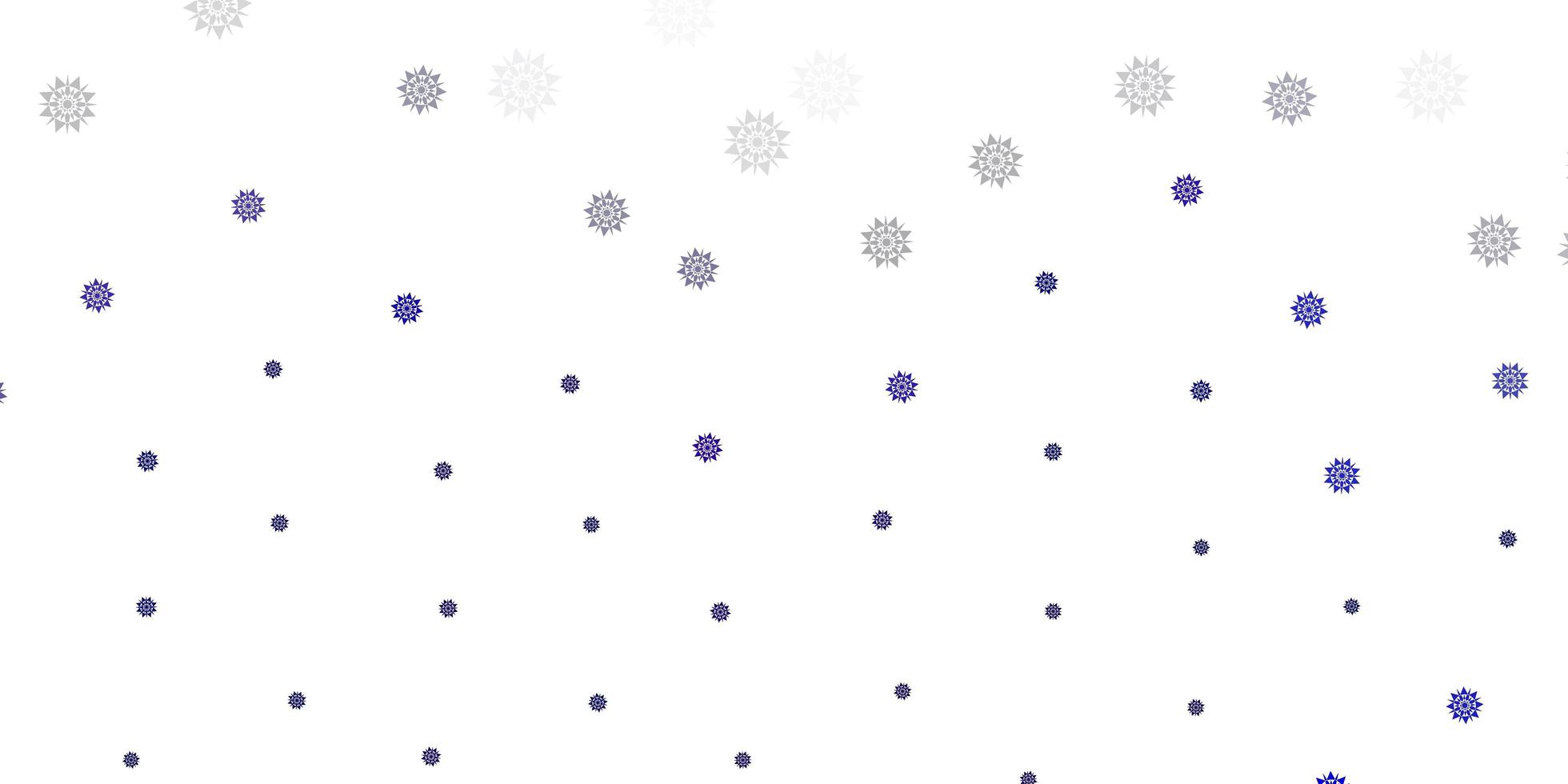 Light blue vector texture with bright snowflakes.