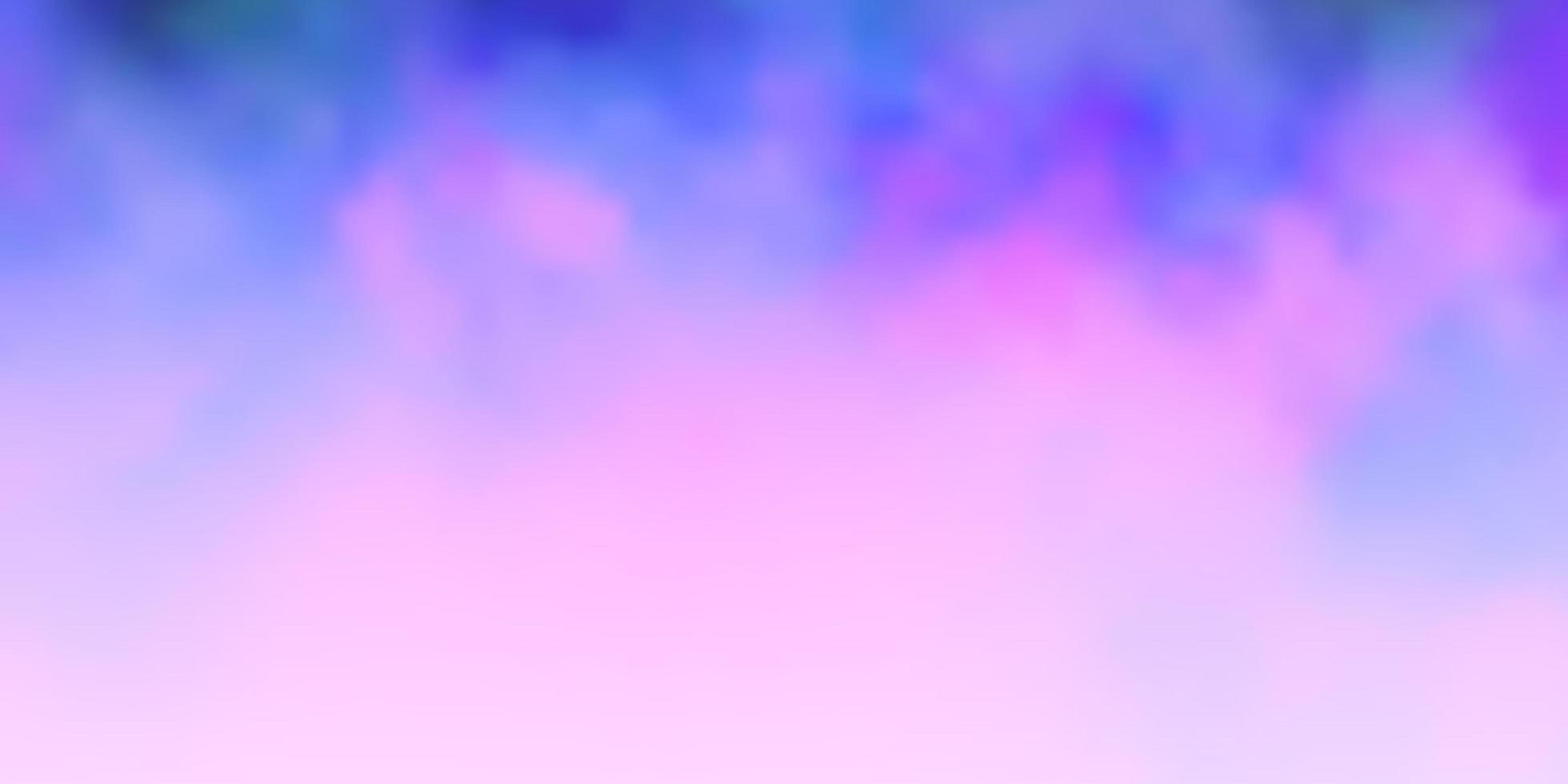 Light Purple, Pink vector background with clouds.