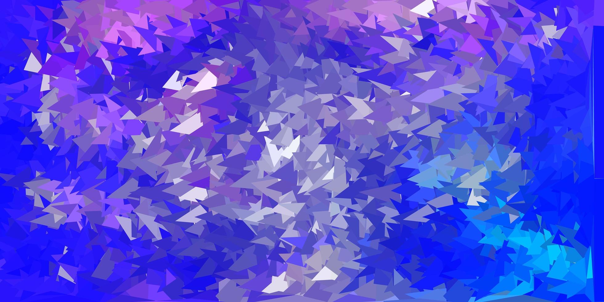 Light purple vector triangle mosaic design.