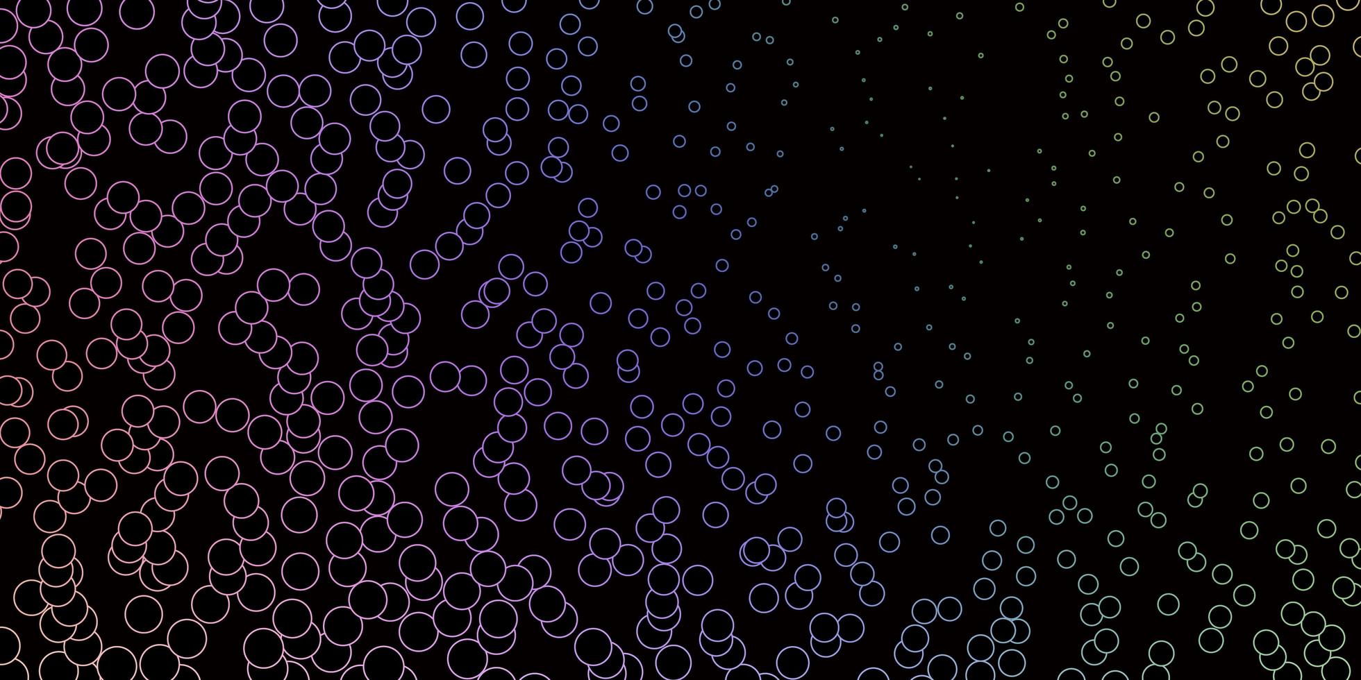 Dark Multicolor vector background with spots.