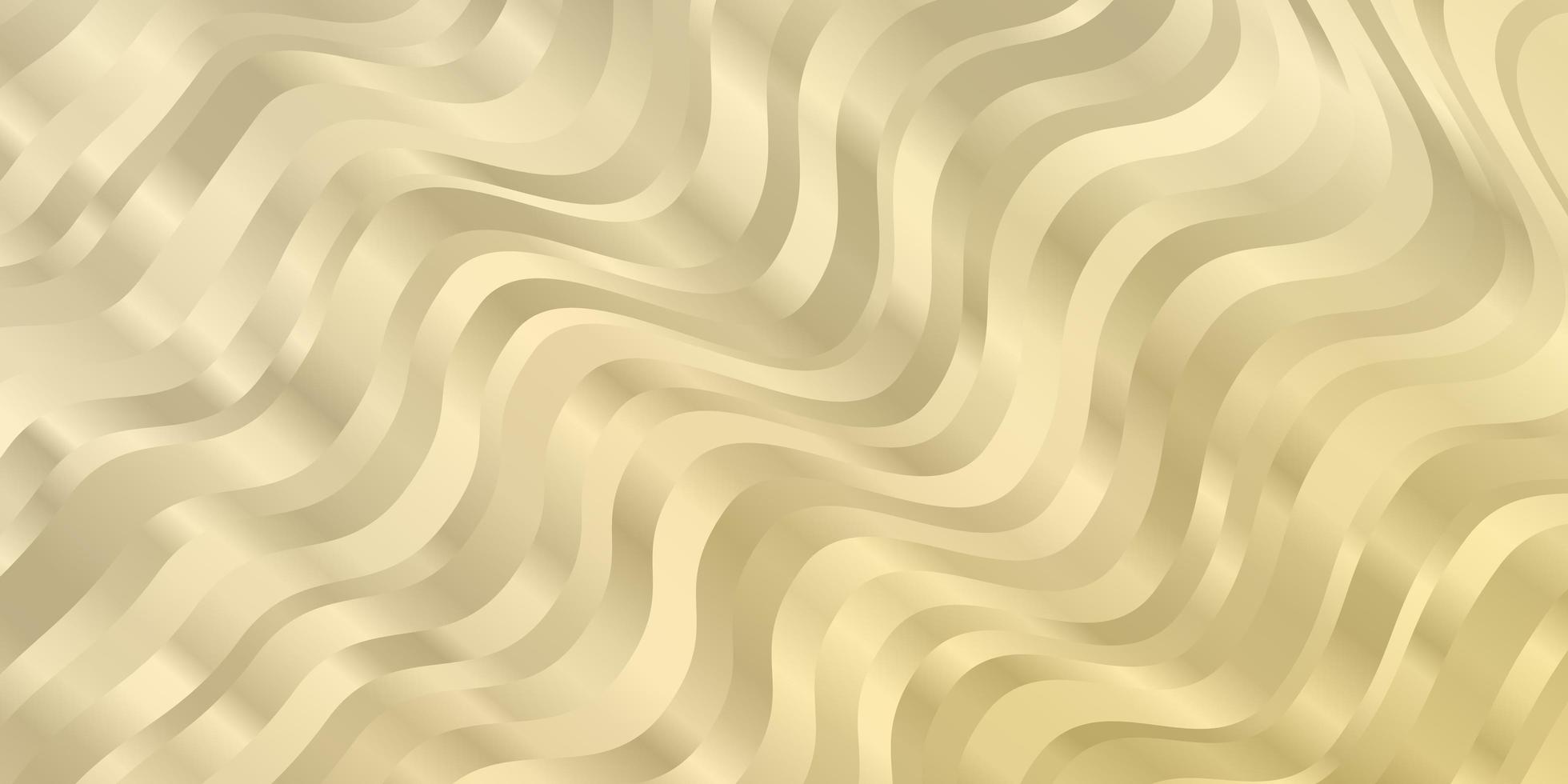 Light Yellow vector pattern with wry lines.