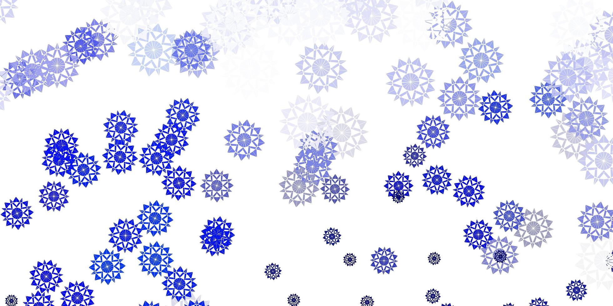 Light blue vector template with ice snowflakes.