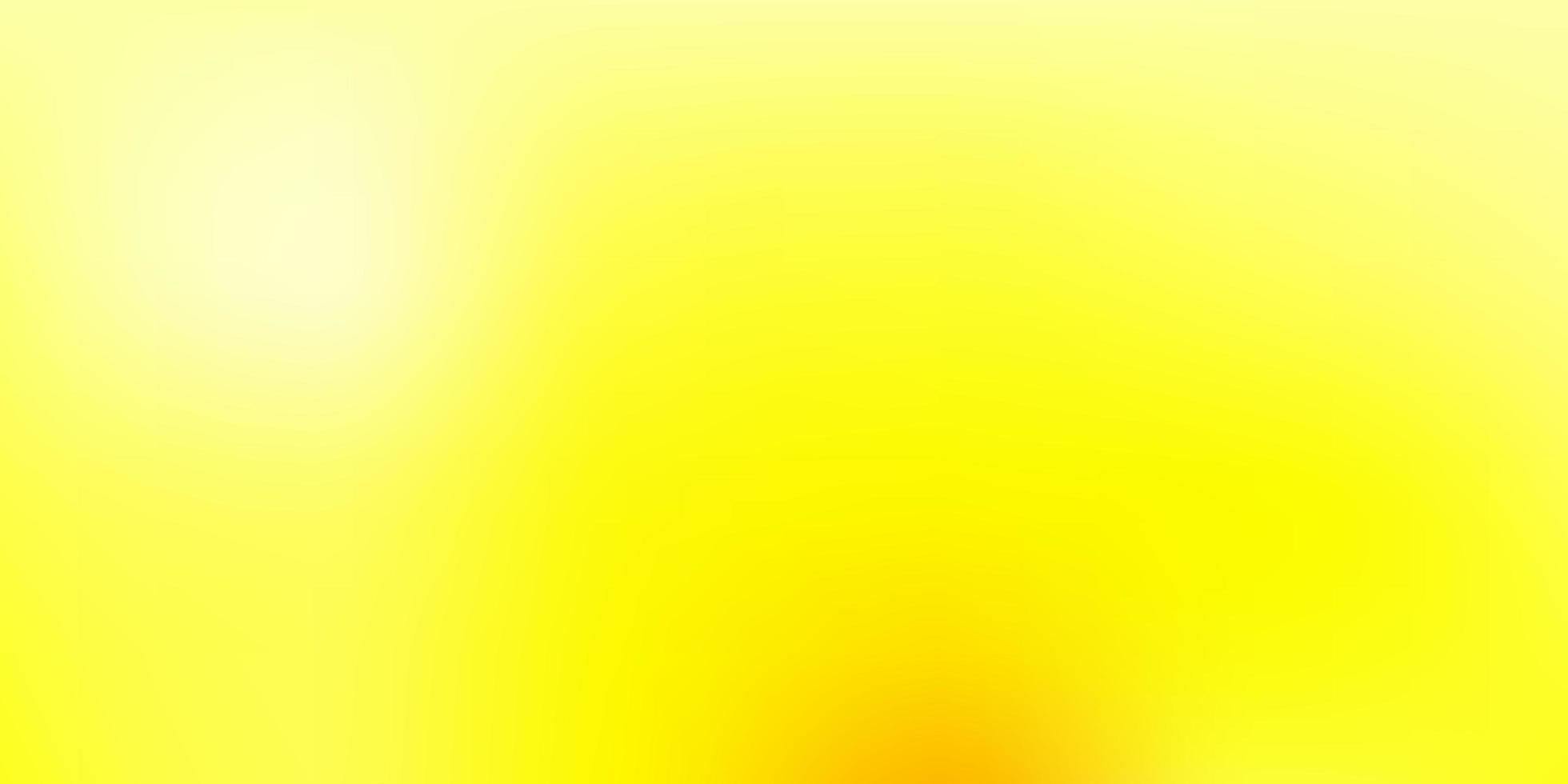 patrón de desenfoque abstracto de vector amarillo claro.
