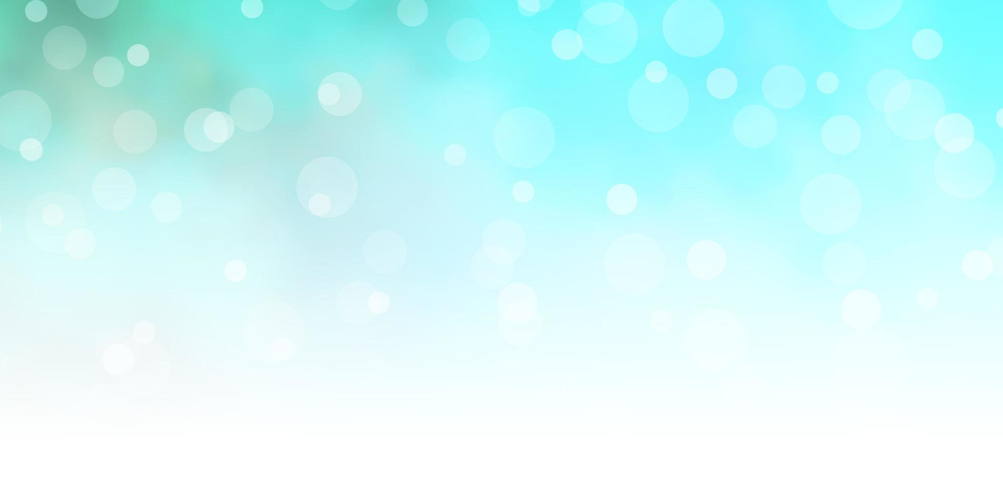 Light Blue, Green vector background with circles.