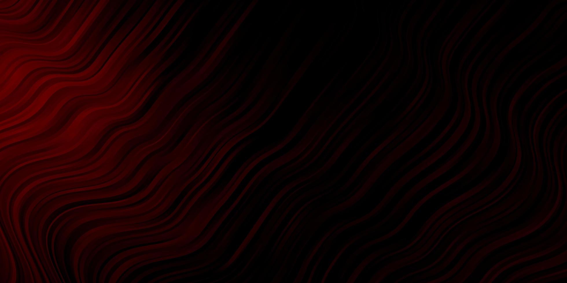 Dark Red vector pattern with curves.