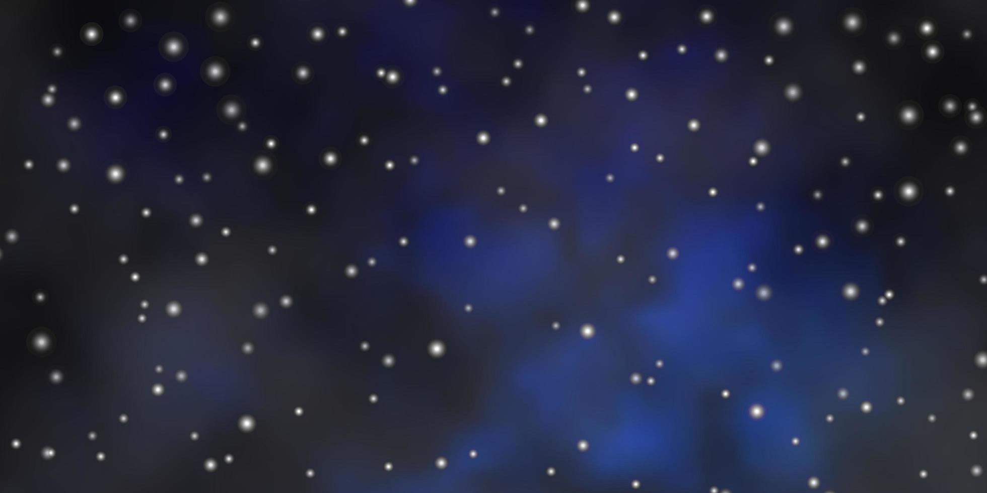 textura de vector azul oscuro con hermosas estrellas