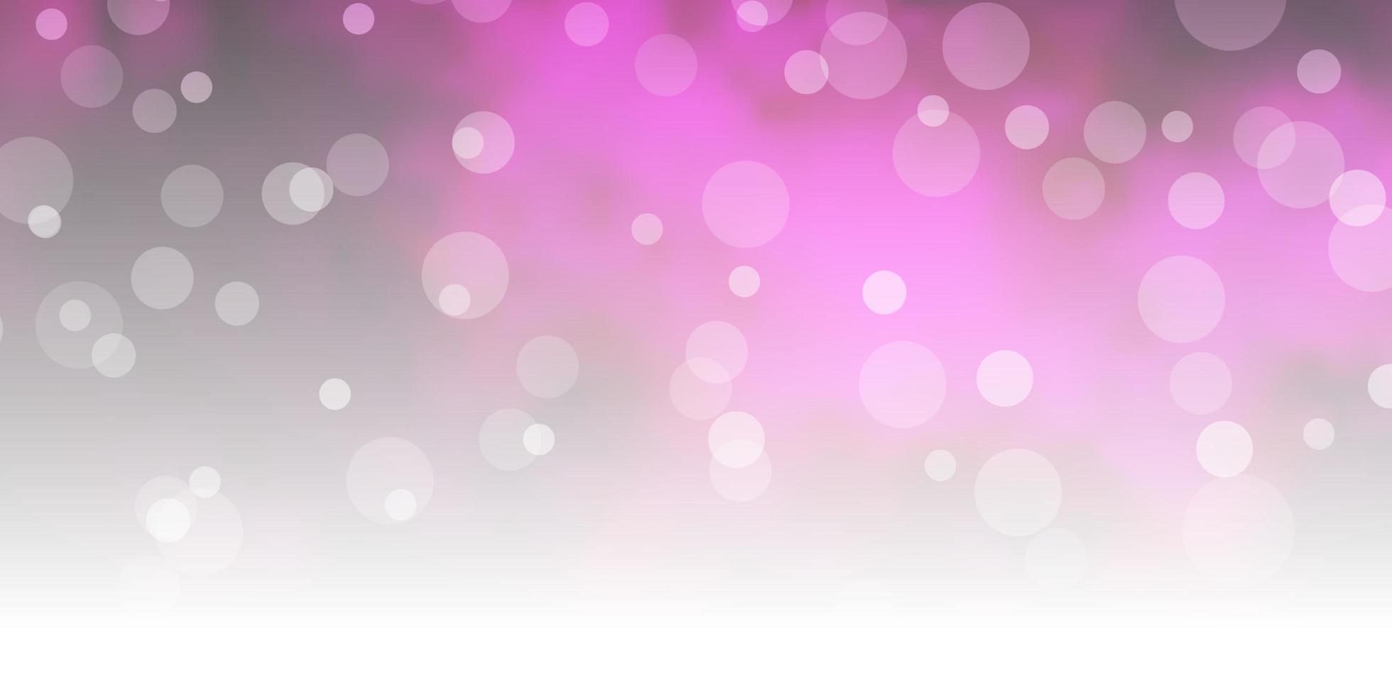 Dark Pink vector template with circles.