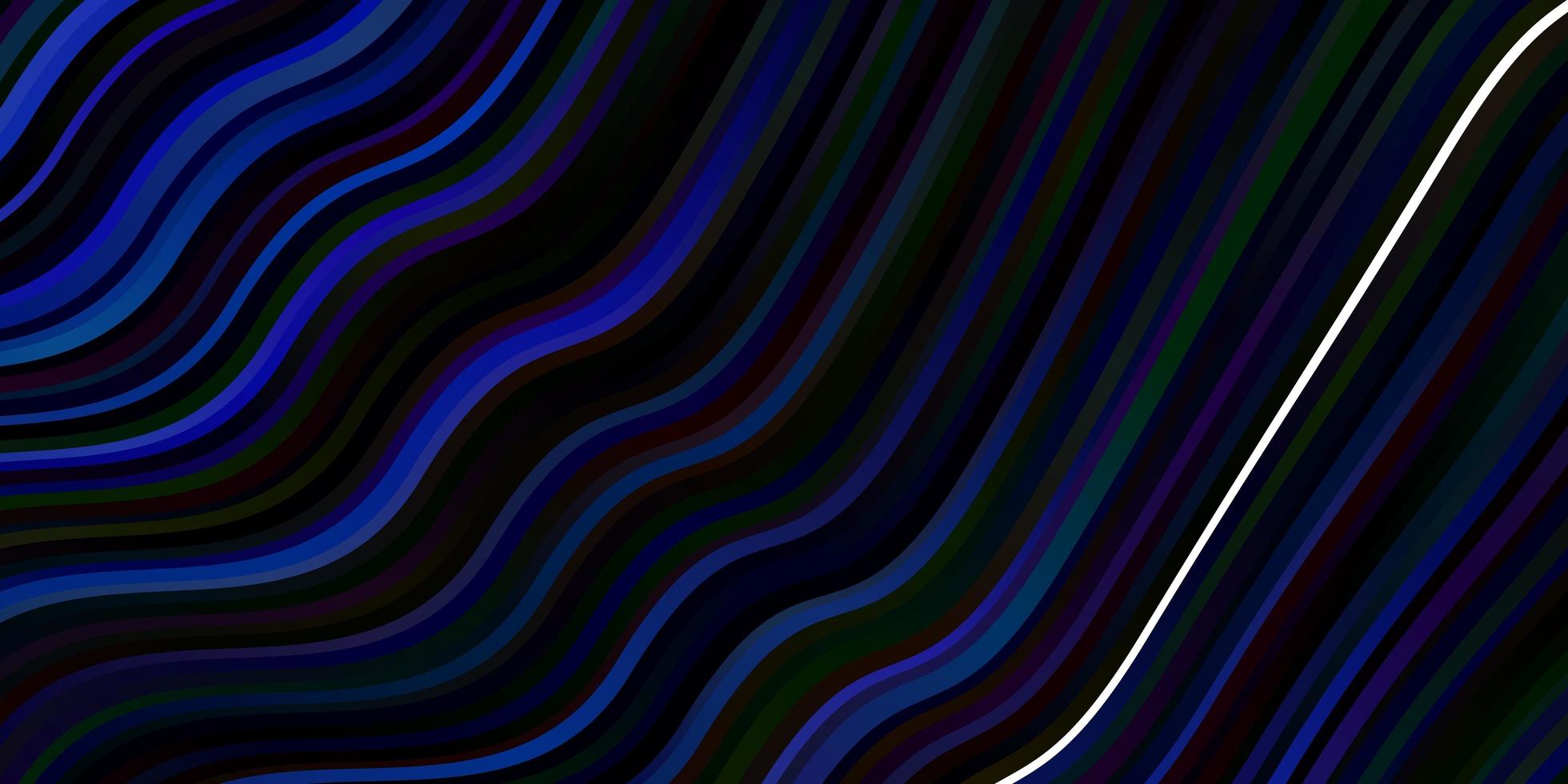 Dark BLUE vector pattern with wry lines