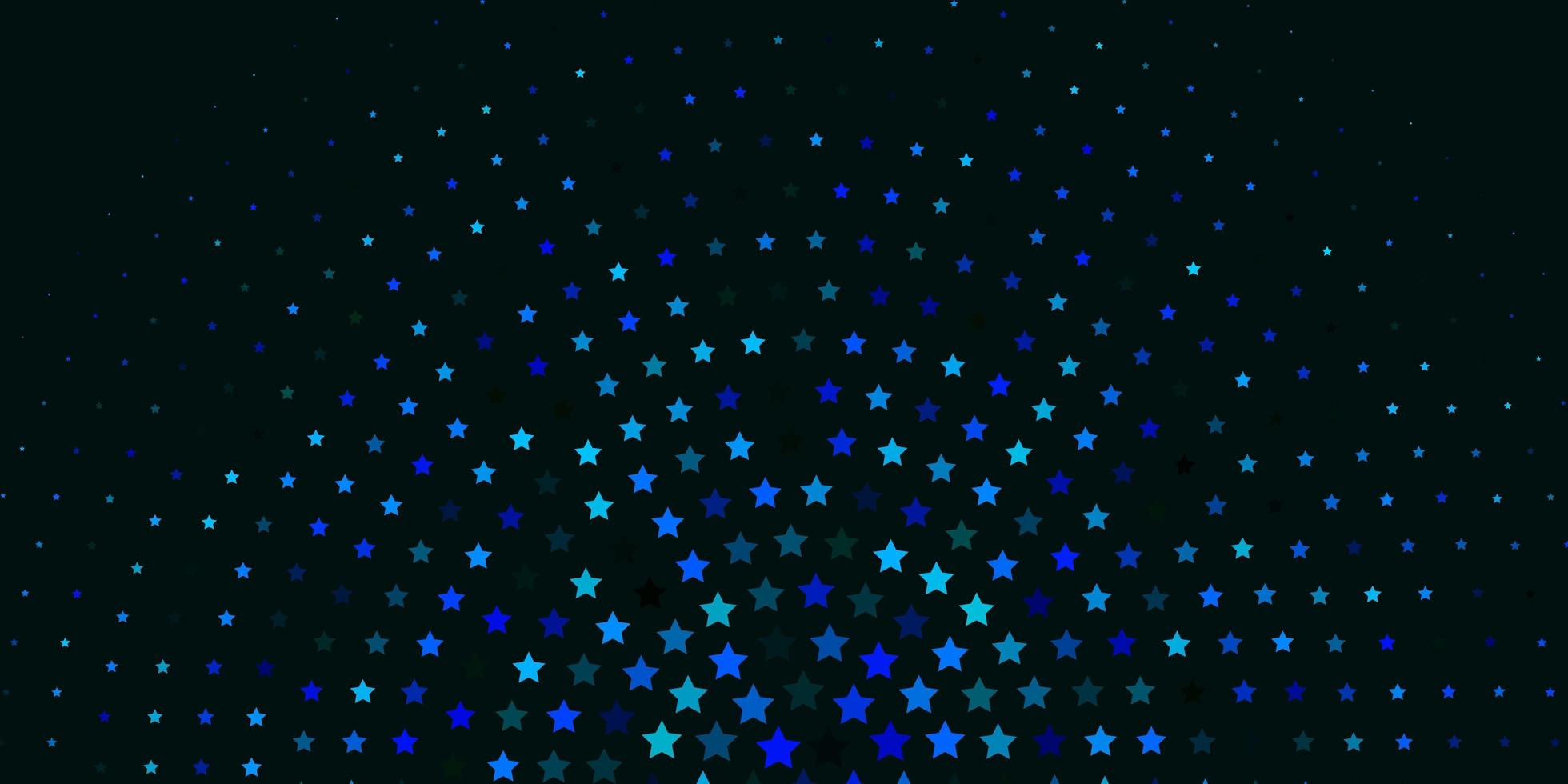 Light BLUE vector texture with beautiful stars.