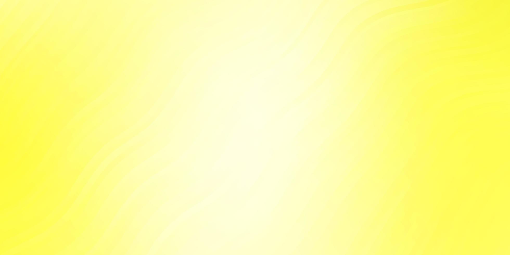 Light Yellow vector pattern with curves.