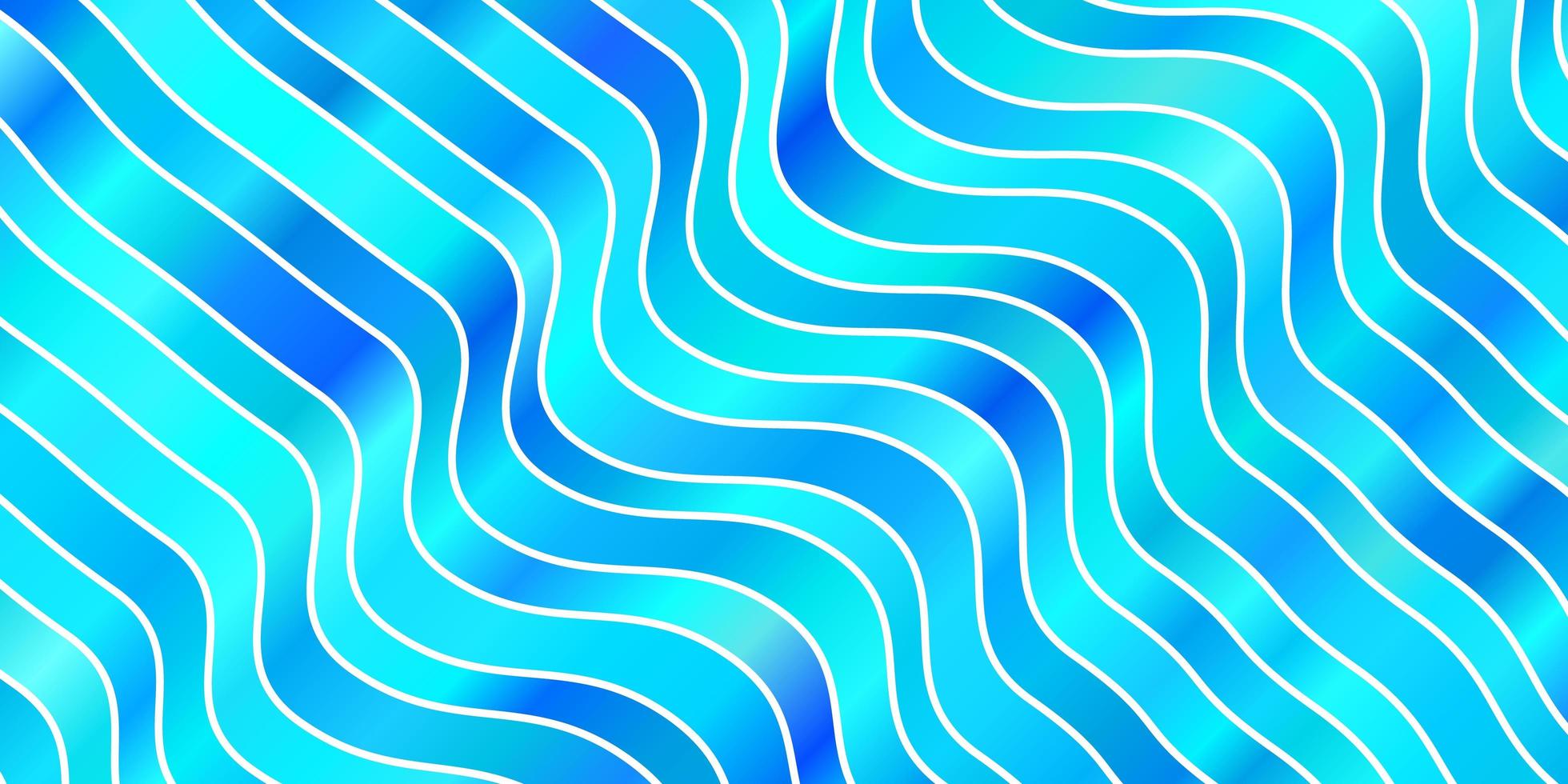 Fondo de vector azul claro con líneas dobladas
