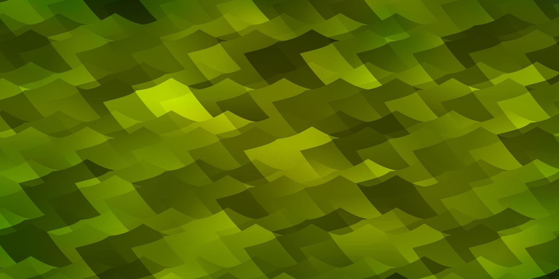 Light Green vector background with hexagons.