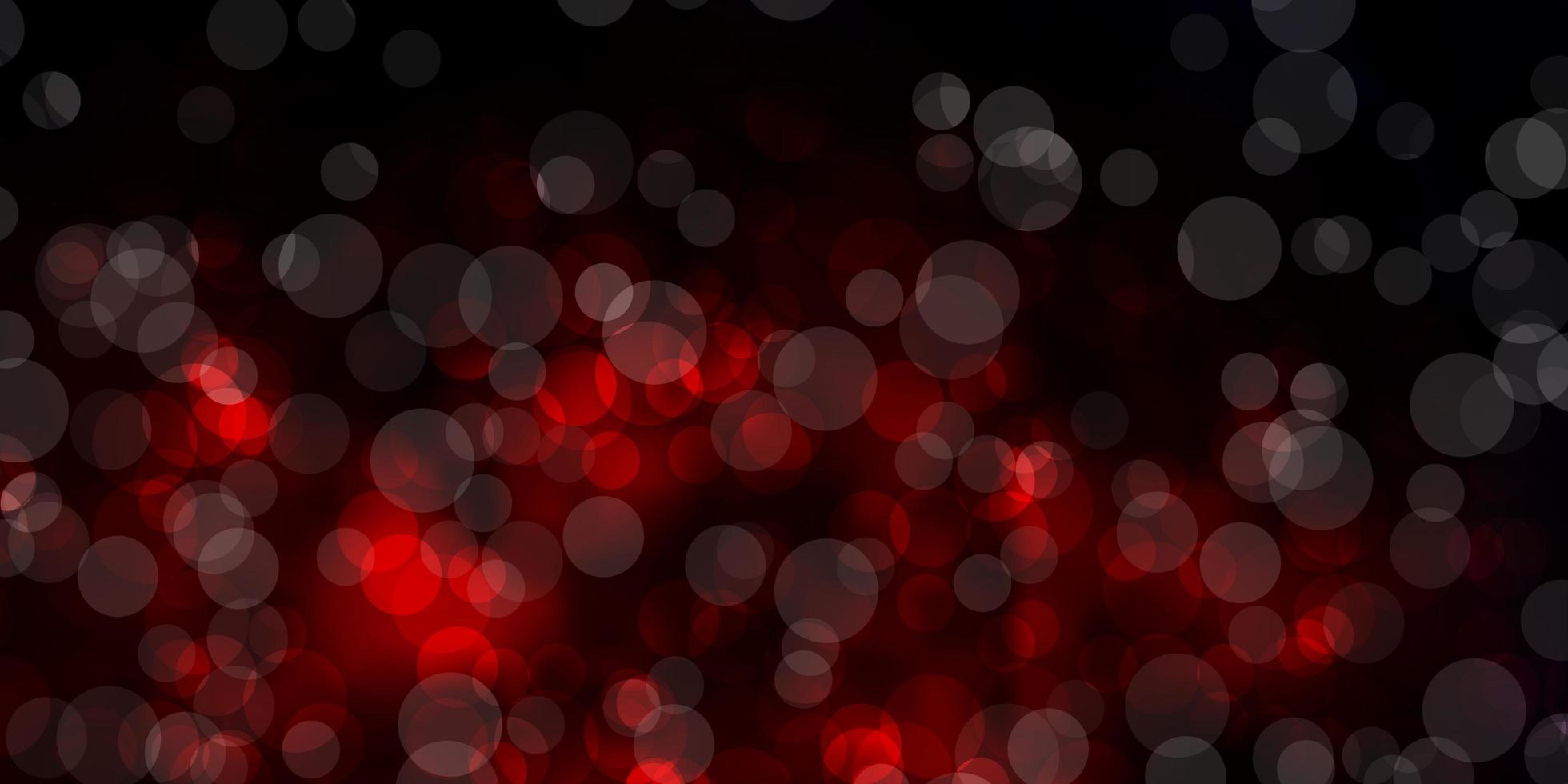 Dark Red vector background with spots