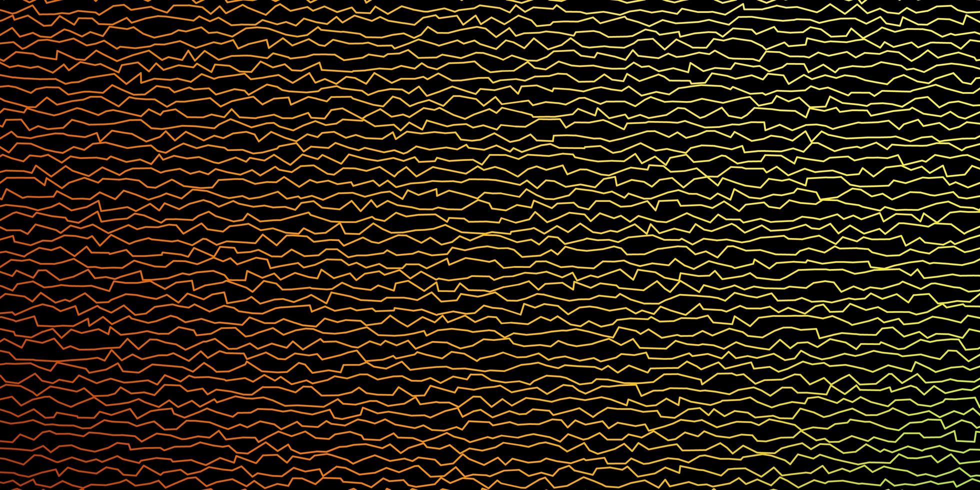 Dark Green, Yellow vector pattern with lines.