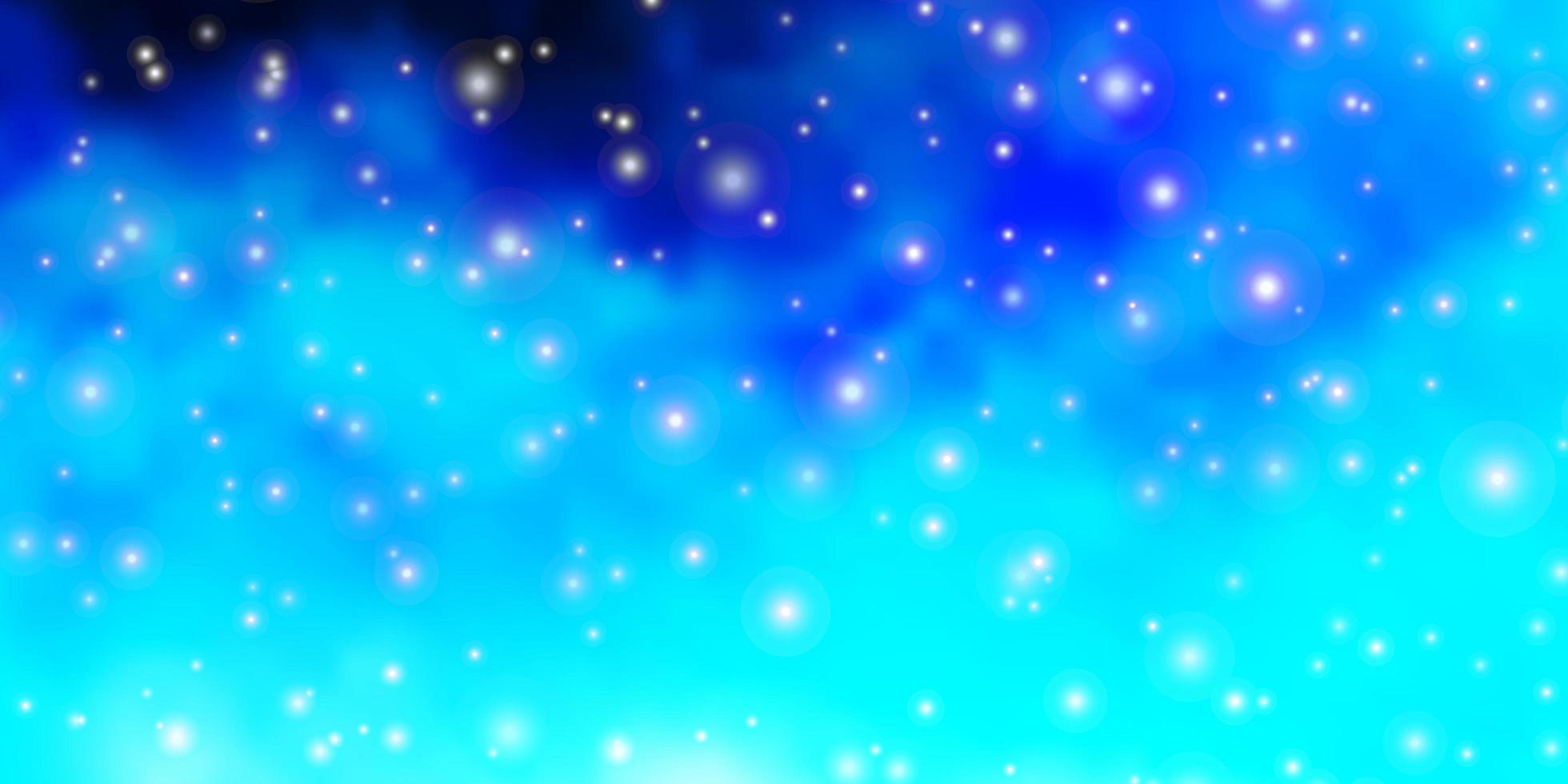 textura de vector azul claro con hermosas estrellas