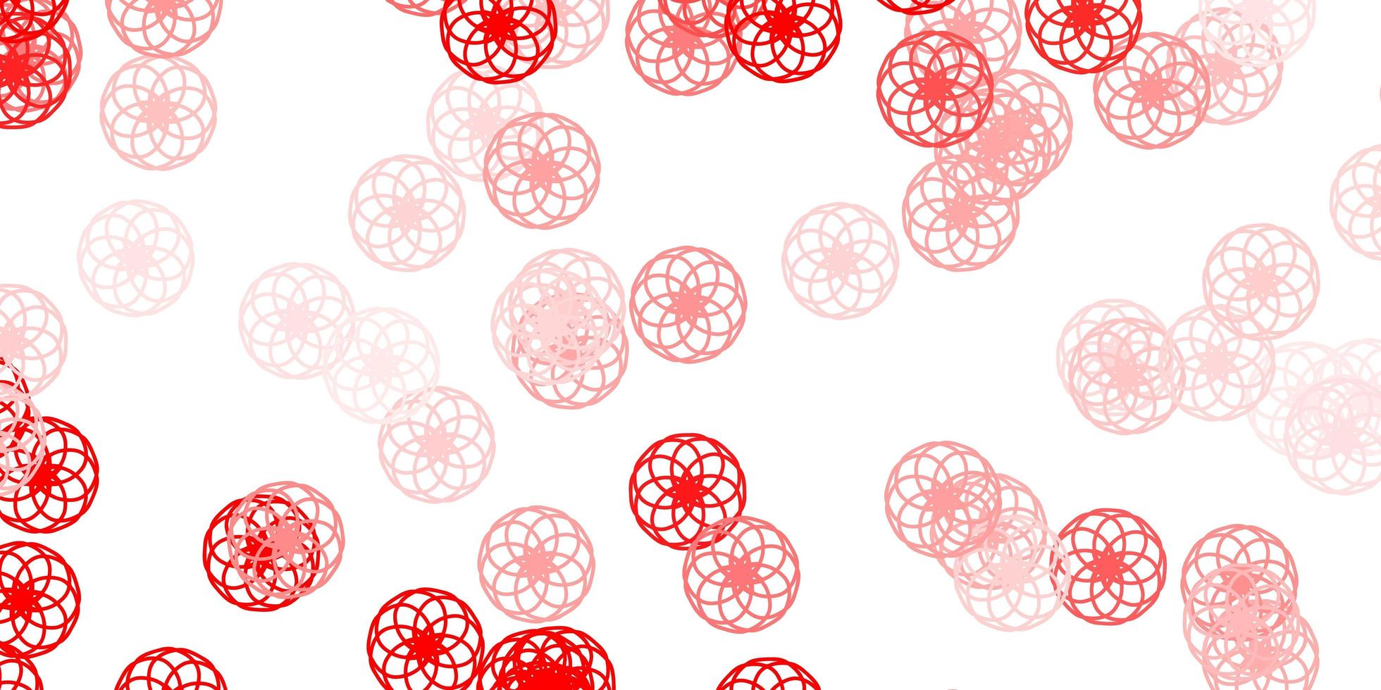 Light Red vector layout with circle shapes.