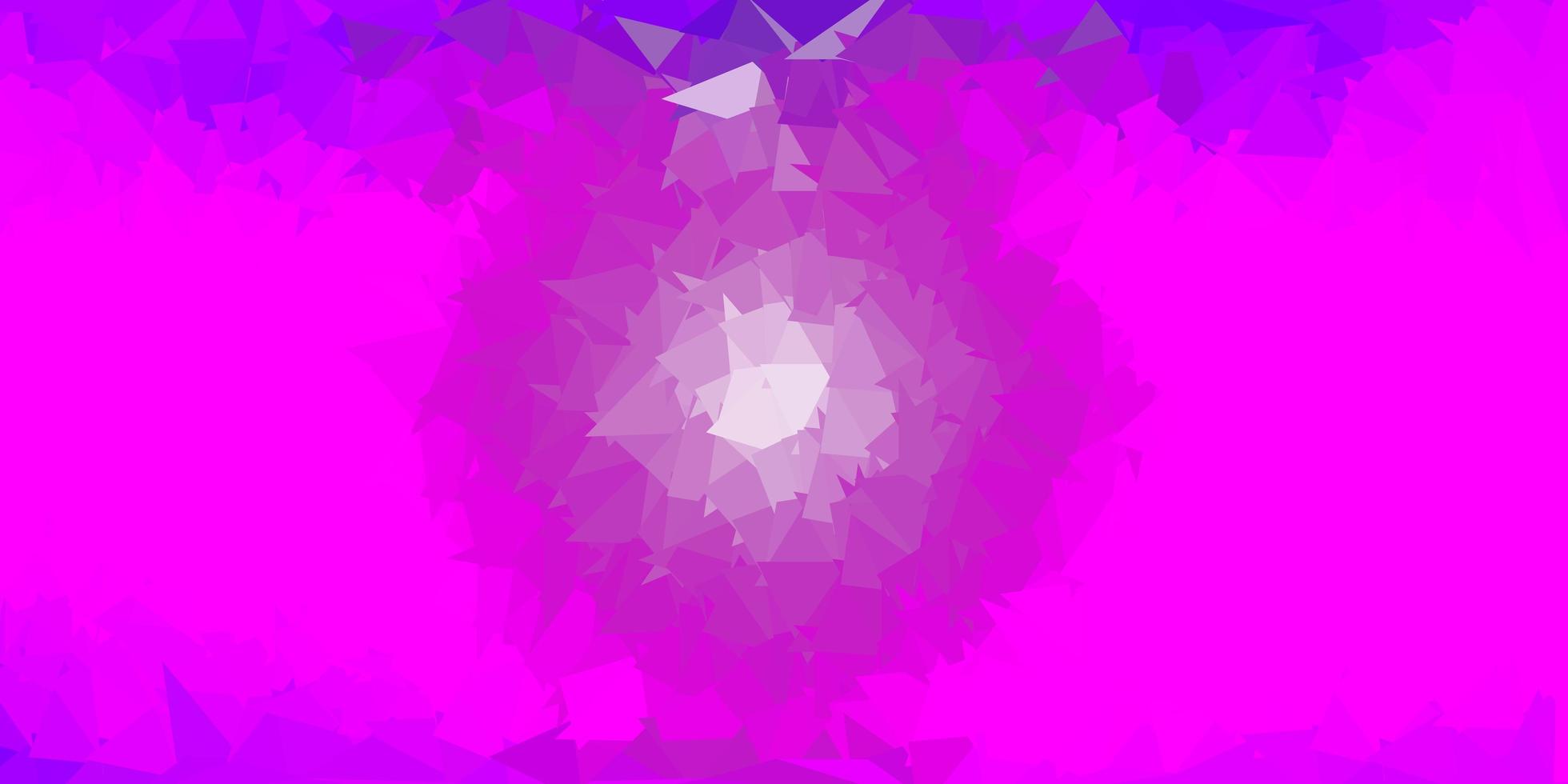 Light purple vector abstract triangle backdrop.