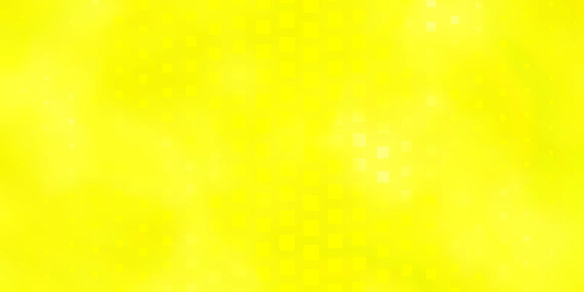 textura de vector amarillo claro en estilo rectangular.