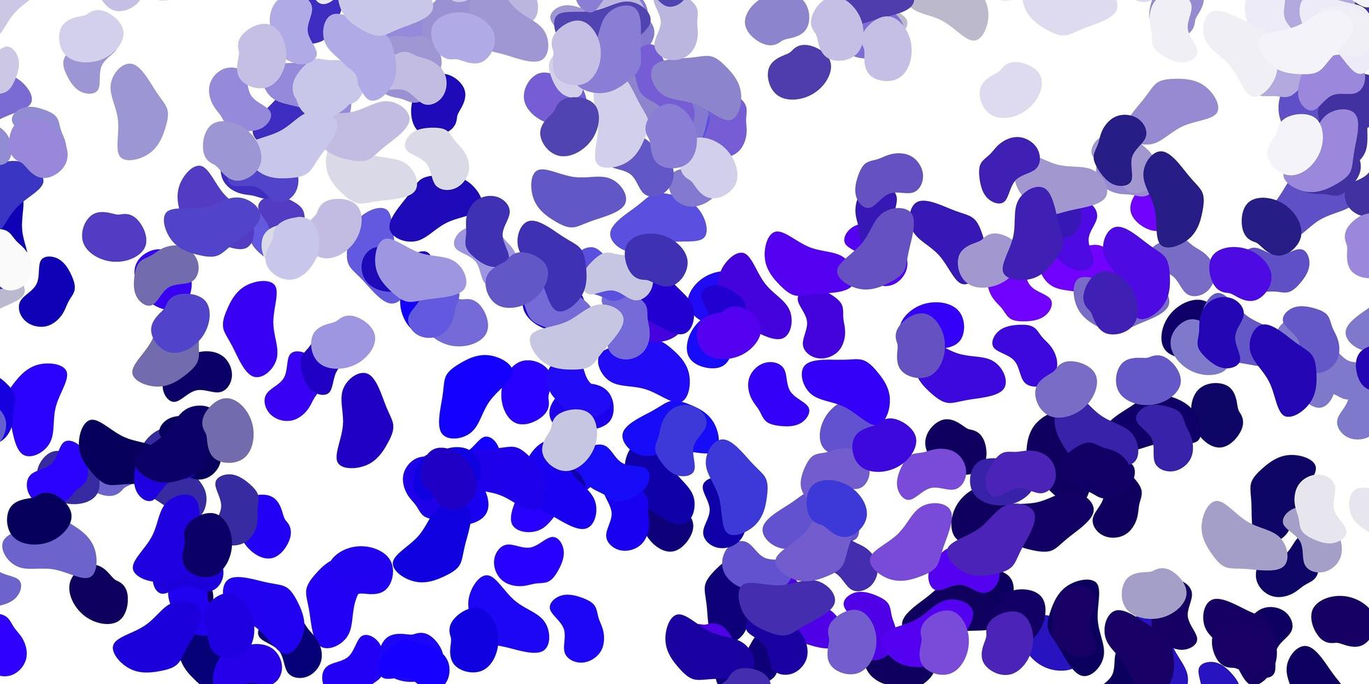 plantilla de vector púrpura claro con formas abstractas