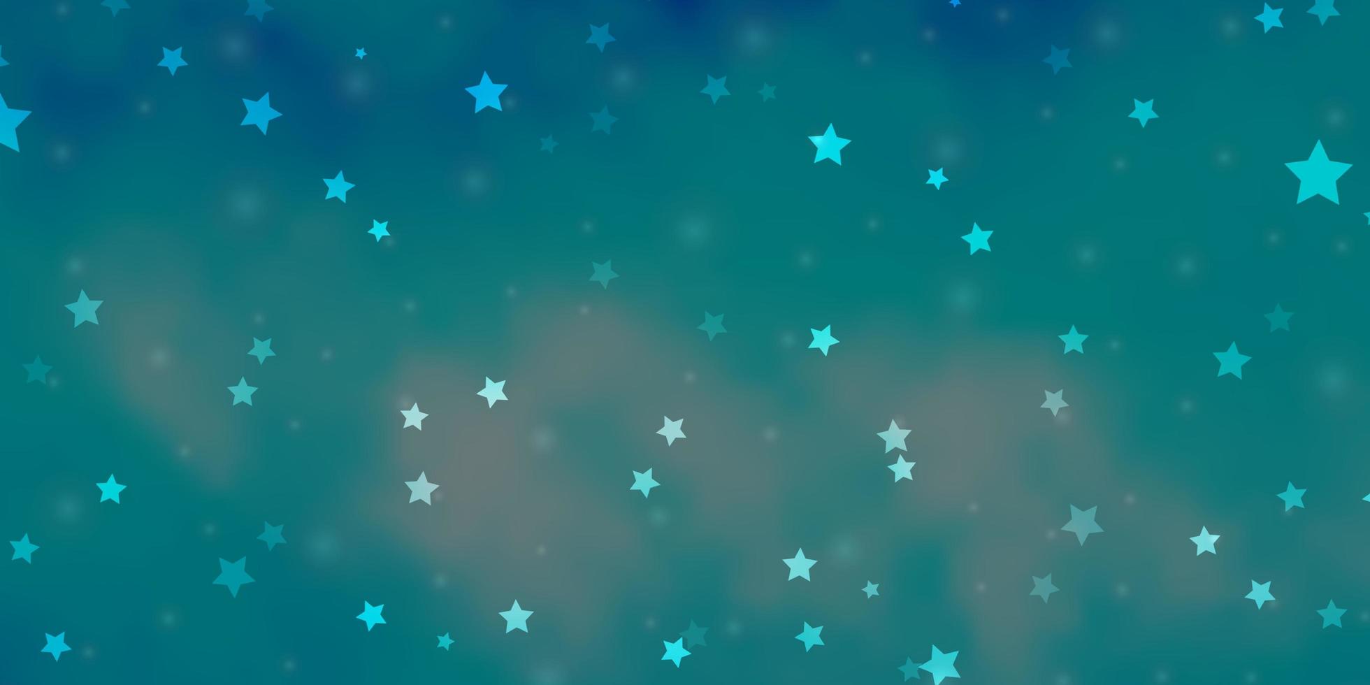 Light BLUE vector texture with beautiful stars