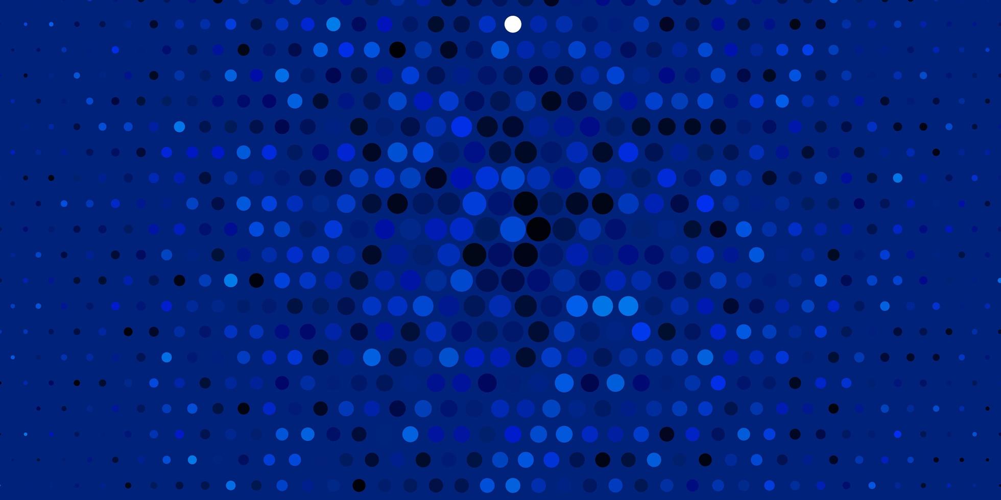 Fondo de vector azul oscuro con círculos