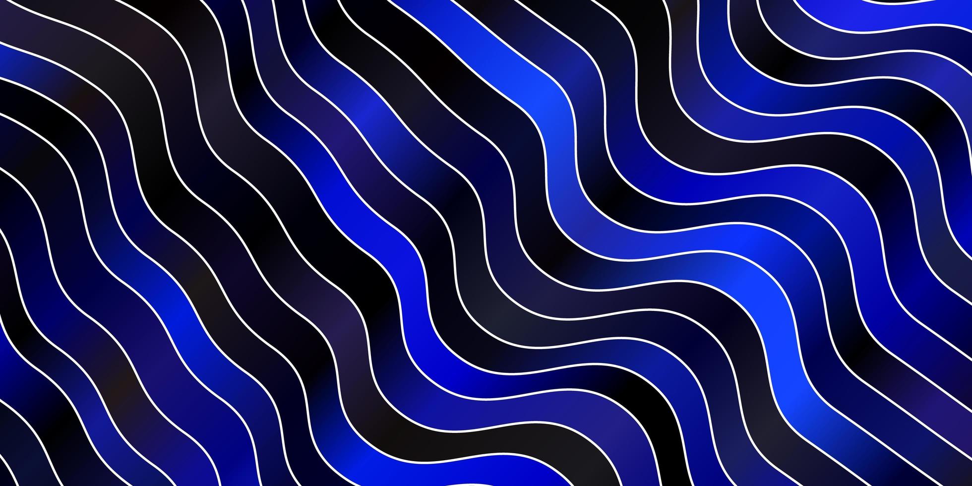 Dark BLUE vector pattern with wry lines