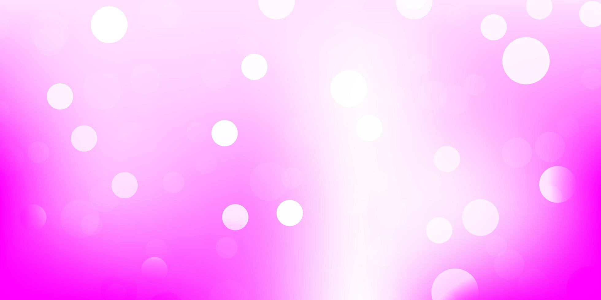 textura de vector rosa claro con discos.