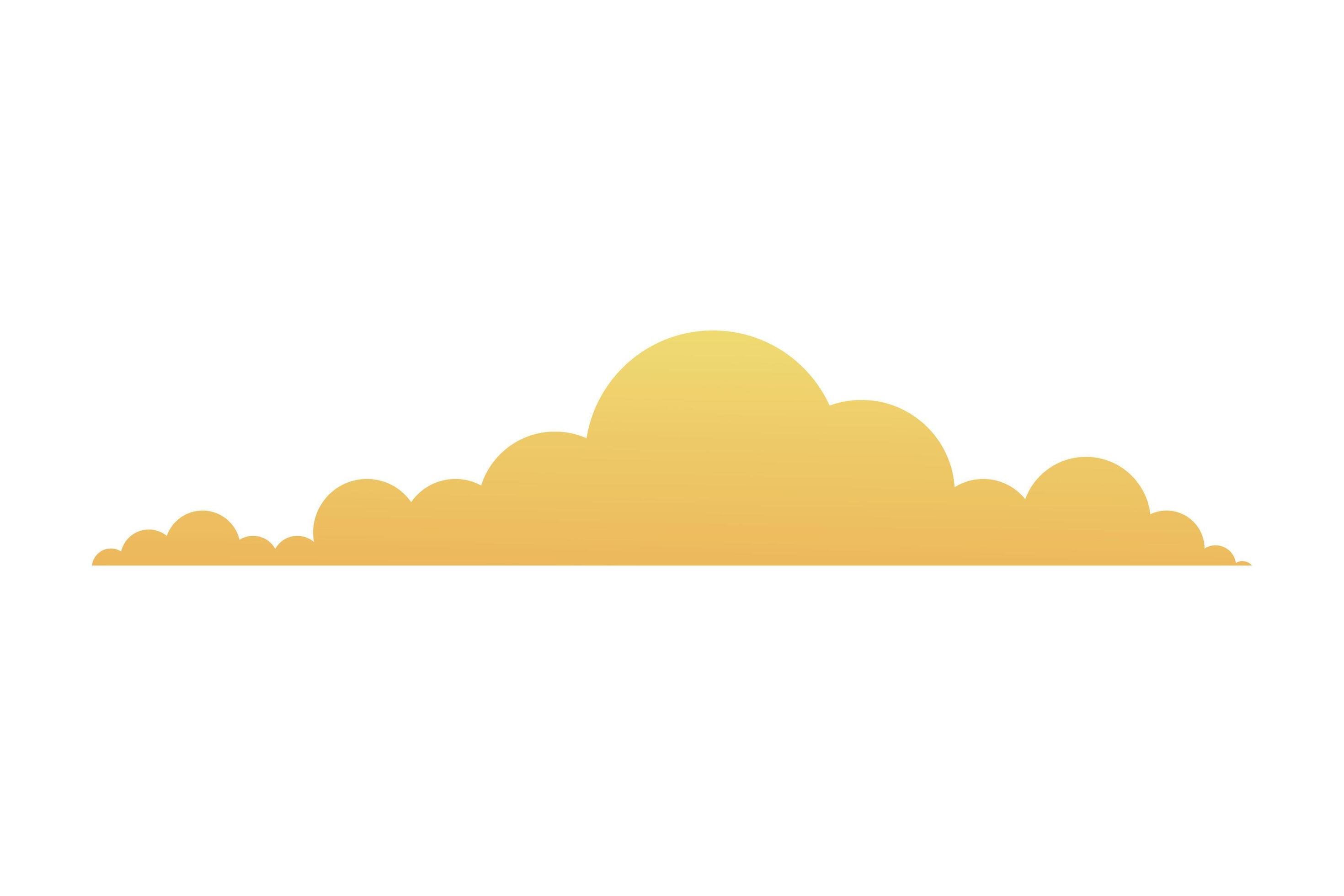 Isolated orange cloud shape vector design 1889644 Vector Art at Vecteezy