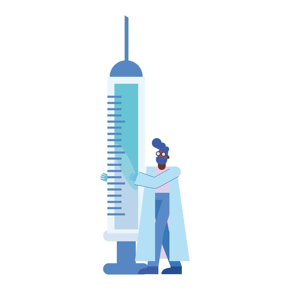 chemical man with injection vector design