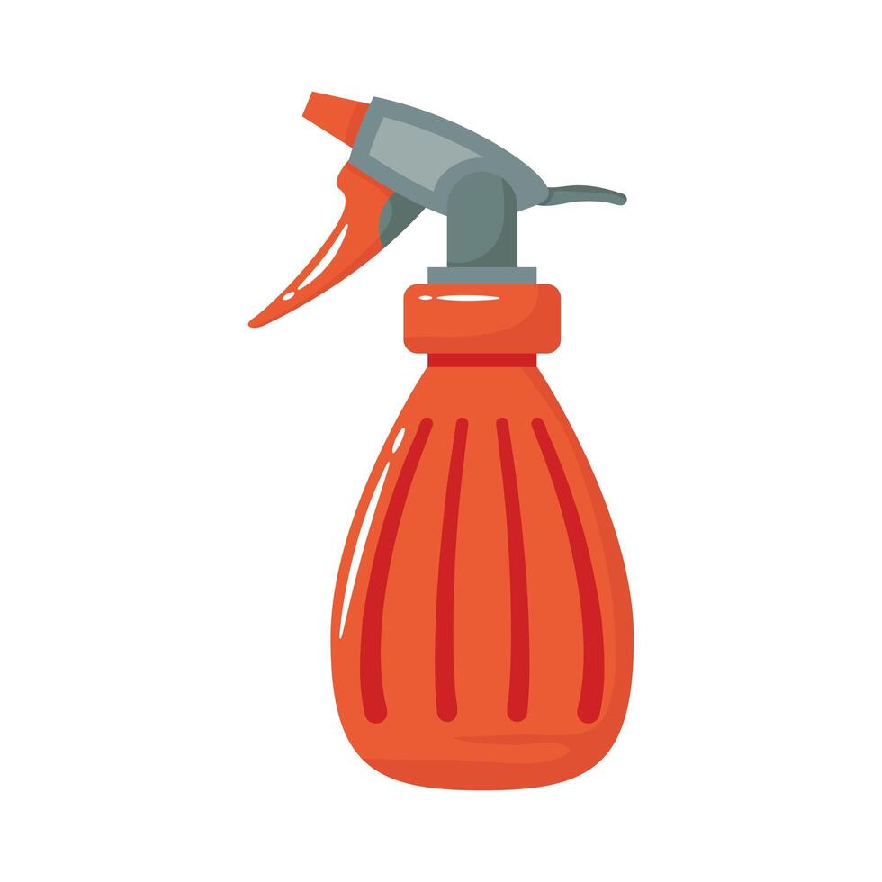 icono de estilo plano de botella de spray vector