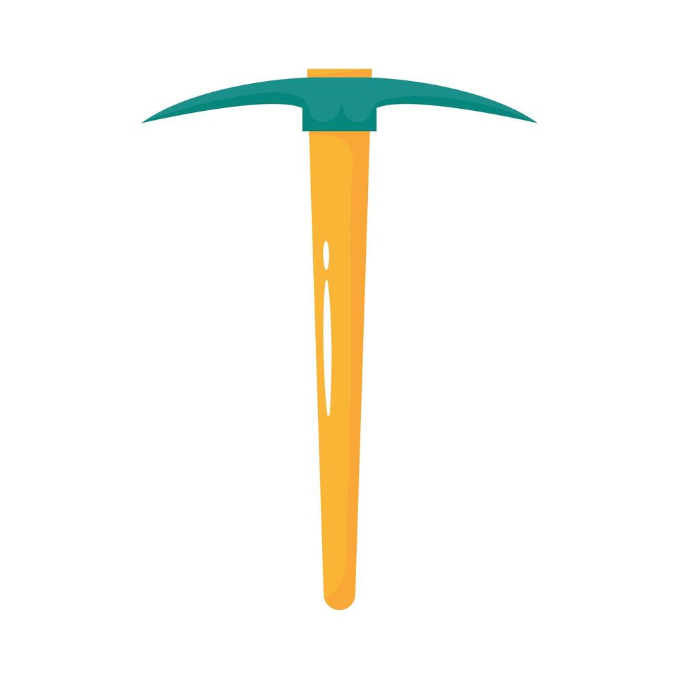 pick gardening tool flat style icon vector